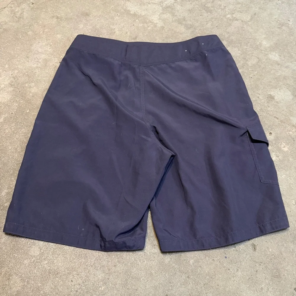 Patagonia Board Shorts Mens 34 Navy Blue Vintage 2001 Cargo Swim Trunks 86571